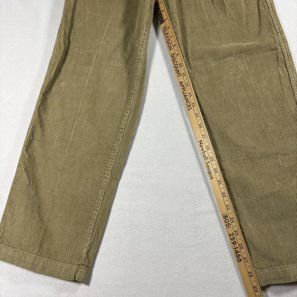 Cambridge Classics Corduroy Pants Mens 30x30 Brown Tan Pleated Straight Vintage - Picture 3 of 8
